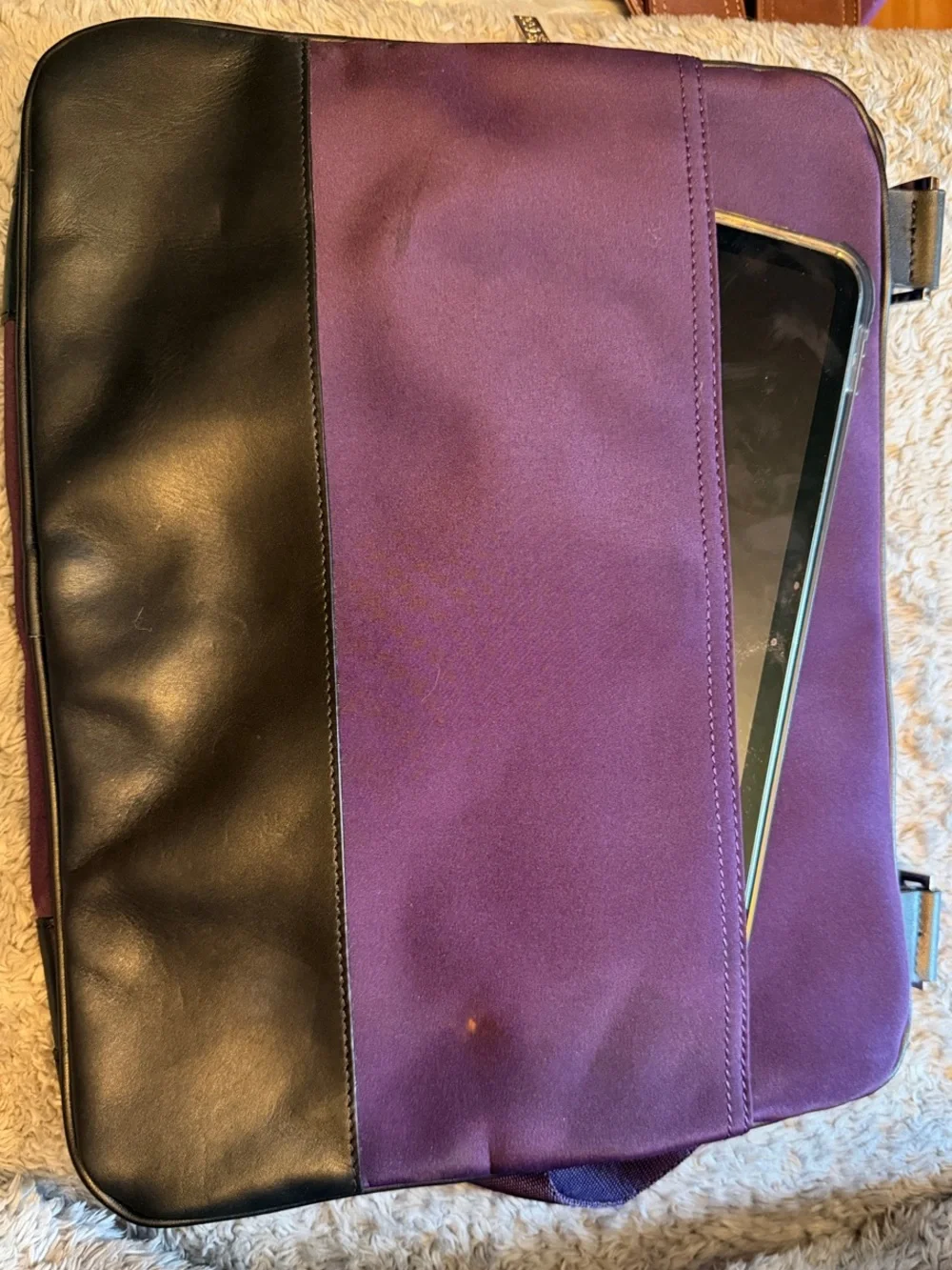 Maxx New York Purple Laptop Sleeve with Black Accents